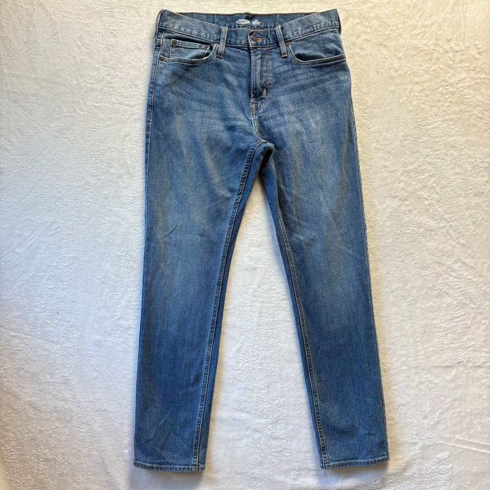Old Navy Jeans Mens Sz 33 x 32 Blue Slim Built-In Flex Denim Blue Jeans‎